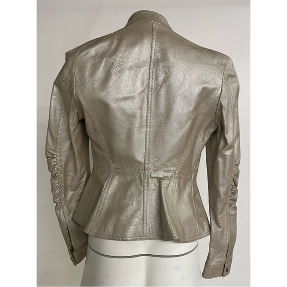 Emporio Armani Leather Moro Jacket - Picture 2 of 4